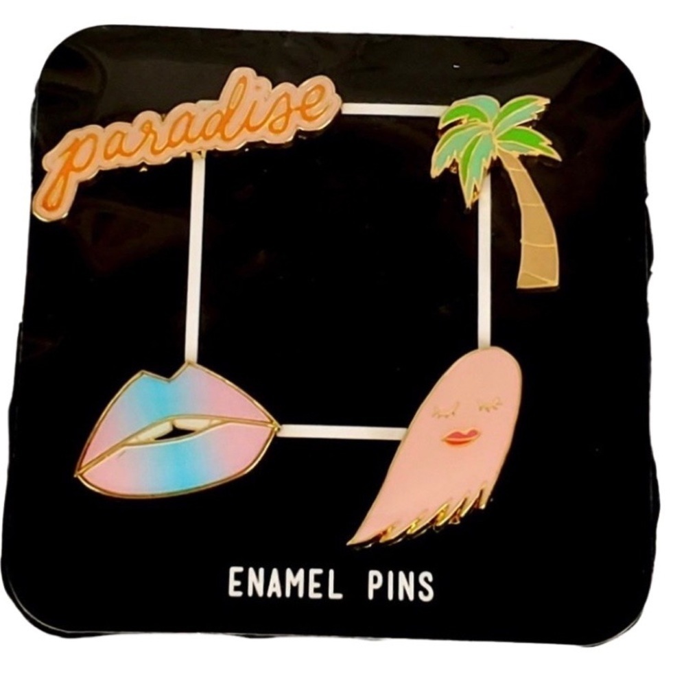 Enamel Pin Brooch Set Paradise & Ghost‎